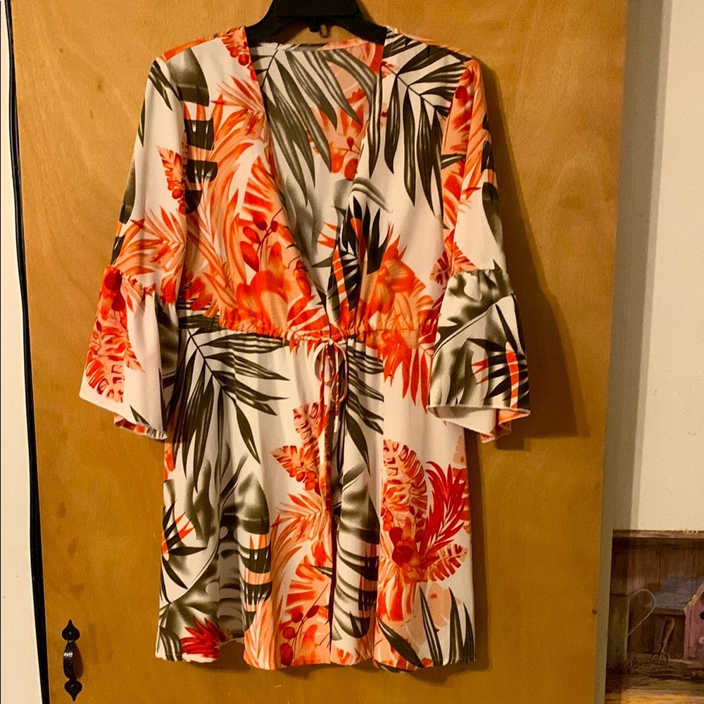 Tropical Print swimwear- coverup